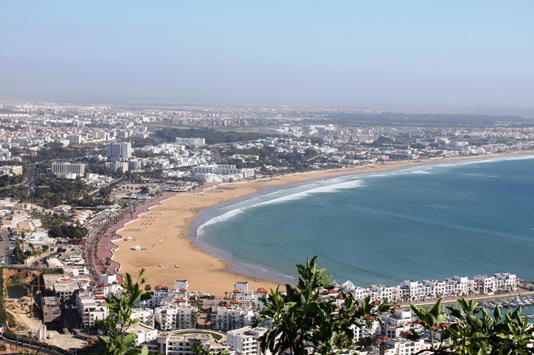 Panorama van Agadir - reis Marokko